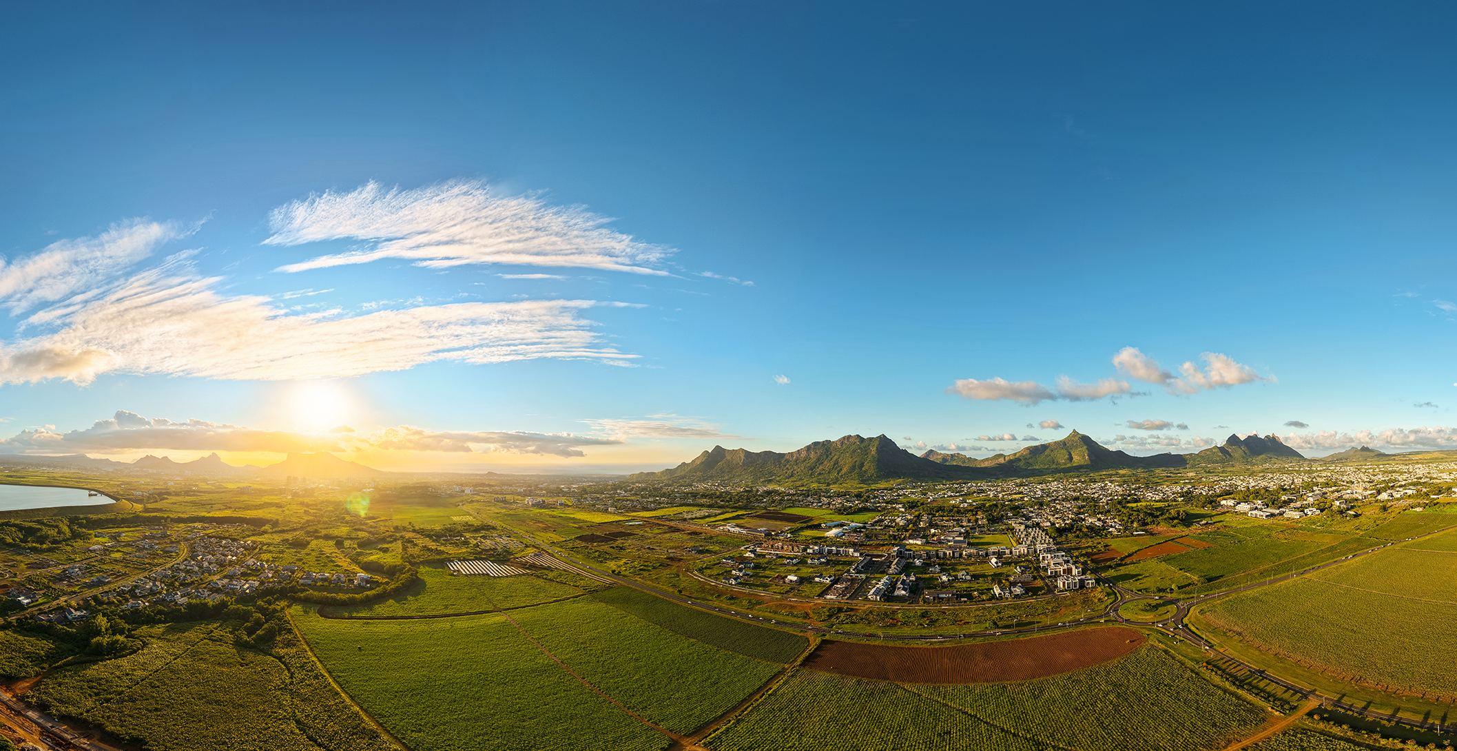 Moka mountains panorama, Mauritius