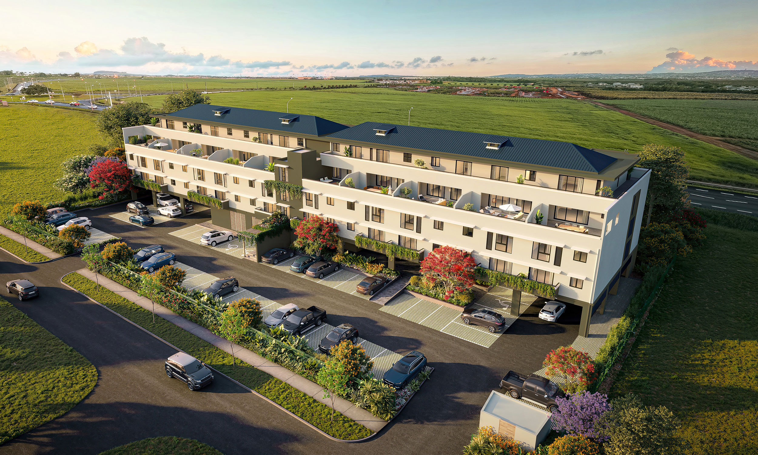 Les Terrasses d'Helvétia — exterior facade